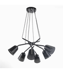 Black Corp de iluminat suspendat Lampa Pallino 6 lumini