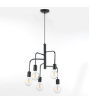 Lampa Corp de iluminat suspendata Mantis 5 lumini culoare neagra