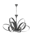 Negru gri mare candelabru serena