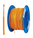 Tambur cu 500m conductor H05V-K 0,5 orange