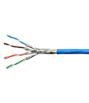 Cablu S/FTP Cat.7, 4x2xAWG23/1,1.000Mhz,LS0H,Dca,40%,albastr