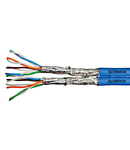 Cablu S/FTP Cat.7,2x(4x2xAWG23/1),1.0Ghz,LS0H,Dca,40%,albast