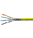 Cablu S/FTP Cat.7, 4x2xAWG23/1,1.000Mhz,LS0H,Dca,30%,galben