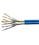 Cablu F/FTP Cat.6a,2x(4x2xAWG23/1),500MHz,LS0H3,Dca,albastru