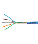 Cablu U/UTP Cat.6, 4x2xAWG23/1, 300MHz, PVC, Eca, albastru