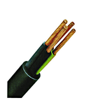 Cablu flexibil cu manta din PVC, YMS-J 5 x 1,5 negru