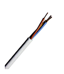 Cablu, iz. şi manta PVC, H05VV-F 2 G 1mm² gri deschis, 100m