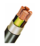 Cablu de energie, PVC+PE, 0,6/1kV E-Y2Y-J* 5 x 10 RE negru