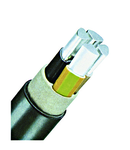 Cablu energie, Al, PVC+PE, 0,6/1kV E-AY2Y-J* 4x50 SE negru