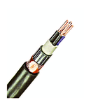 Cablu de energie, PVC, 0,6/1kV NYCY* 2 x 4 RE/4 negru