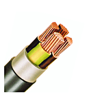 Cablu de energie, PVC, 0,6/1kV E-YY-O* 4 x 6 RE negru