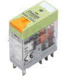 Releu print cu buton de test și indicator de stare
110V AC / 2×CO (8A, 230V AC / 30V DC)