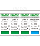 Descărcător de supratensiuneT2,AC,elem. mod. înlocuibil
Uc:275/255V; In:40kA; Imax:70kA; Up:1,7/1,5kV; 3+1P