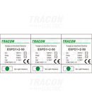 Descărcător de supratensiuneT1+T2, integrat, AC
Uc:385V; Iimp:50kA; In:50kA; Imax:160kA; Up:2,5kV; 3P