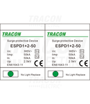 Descărcător de supratensiuneT1+T2, integrat, AC
Uc:385V; Iimp:50kA; In:50kA; Imax:160kA; Up:2,5kV; 2P