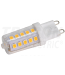 Sursă de lumină LED în carcasă din material plastic
230 VAC, 3 W, 4000 K, G9, 350 lm, 270°, EEI=E