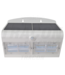 CIL de perete LED, panou fotovoltaic,detector mișcare, alb6,8 W, 4000 K, 800 lm, IP65, 3,7 V, 4 Ah