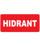 Autocolant alb ” HIDRANT ” (310mm x 90mm)