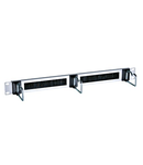 19" cable routing panel 1U RAL9005 black