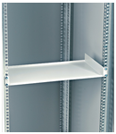 19" shelf fixed, front 1U RAL7035 lightgrey