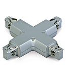 3PH- "X" conector, gri, Serie albastru LINE ROUND