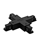 3-phase X-connector black surface Plastic