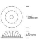 3PH-Track Spot CY MR16 GU10, 50W, IP20, gri