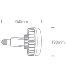 9G80N/C/LE SMD LED LAMP E40 80W 4000K 7200lm 230V 120° A+