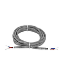 ACCESSORIES TEXTILE CABLE 2X0,75 L-10M BLACK/WHITE