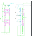 Adaptor bară 54 x 260, cu cablu AWG 10 (6 mm²)