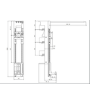 Adaptor bară pentru direct starter S00, terminale cu arc