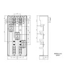 Adaptor bară pt. Siemens 3VA13,14,23,24,53,54,63,64,140x300