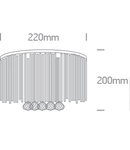 Agios G9 2x9W 100-240V chrome