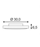 AINOS, LED, 3000K,rotund, anthracit, cu Sensor