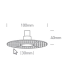 alb Eye 1, 1W, 3000K, 90lm, 350mA, 45°, IP44, alb