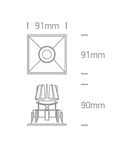 Algol LED 11W, 820lm, 3000K, 230V, IP20, 38°, alb