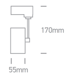 Alto-II-R/A2 LED 3x1W 3000K 205lm, IP20, gri