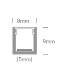 Alu Profile ptr.5mm Strips+PC Opal capac 2m