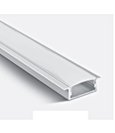 Alu Recessed Profile ptr.20mm Strips+Opal capac 2m alb