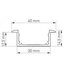 Aluminiu Profil LBKI (Profil clipsabil incastrat)