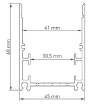 Aluminium Profile MFR 2m