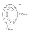 Anna R LED 3W, 3000K, 185lm, IP65, 230V, alb