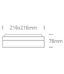 Aplică/plafonieră Plaza-Q LED max 20W, E27, IP54, alu, gri