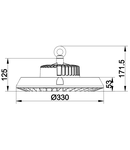 Arktur Eco II 150W 840 24000lm 1-10V IP65 90°, negru