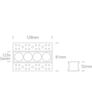 Asti 10W 800lm 3000K 25° Ra85 230V IP20 negru