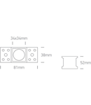 Asti 3W 200lm 3000K 25° Ra85 230V IP20 negru