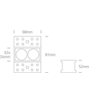 Asti 6W 480lm 3000K 25° Ra85 230V IP20 negru