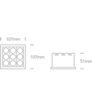 Astor 22W 1760lm 3000K 38° Ra85 230V IP20 alb