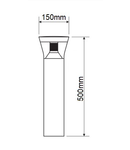 Avenida Pole LED 10W 865lm 730 IP66 IK09 500mm graphite