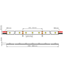 Bandă flexibilă 24 NW Ra=90 5W/m 410lm/m 12VDC IP43 l=5m